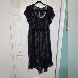 Torrid black & nude Hilo dress